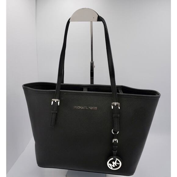 Michael Kors Jet Set Travel Tote Bag, Black,37-03 - Picture 1 of 11